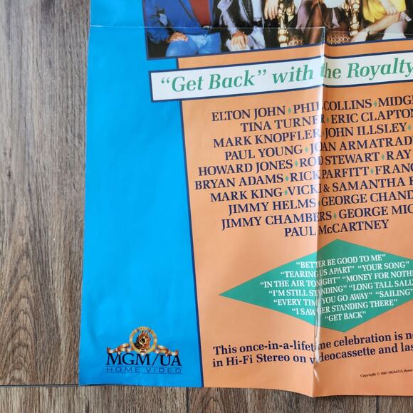 Prince’s Trust Charity Concert 1987 MGM/UA 22x34 Folded Poster P-1089 NEW - Picture 6 of 9